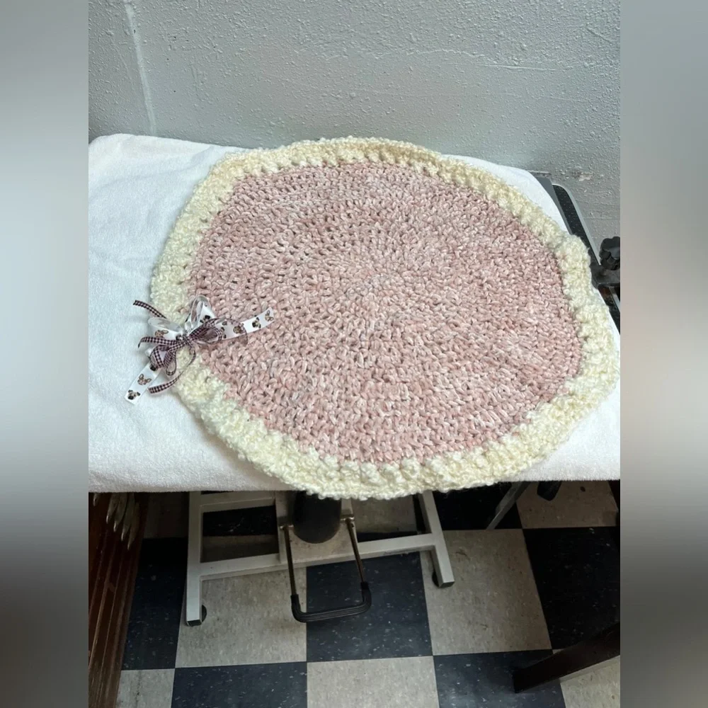 Cozy Pink and Cream Dog Blanket